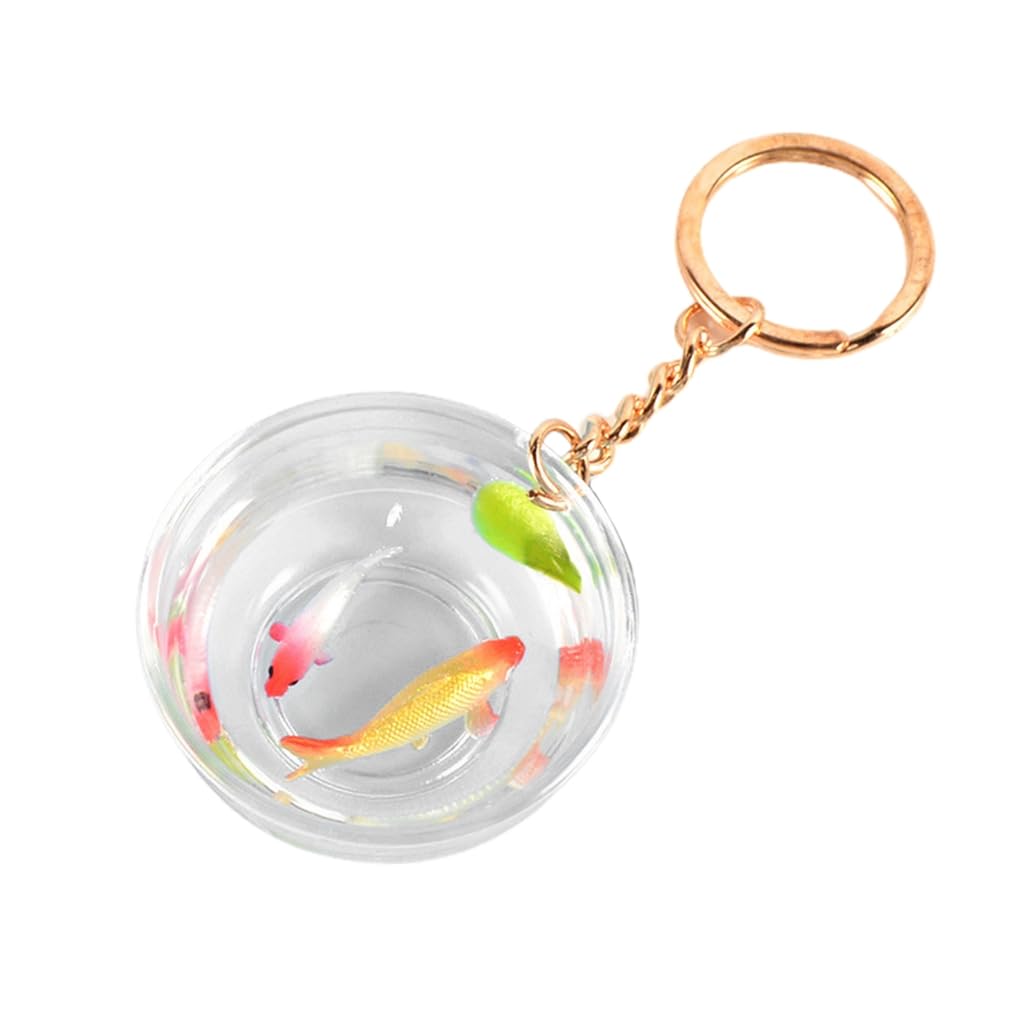 Xinsheinelry Kois Fish Pendant Keychain Handmade Fish Keyrings Simulated Kois Carp Tanks Keychain Ornaments Gifts Decorations