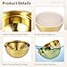 7 PCS Golden Mixing Bowls with Lids Set - Stainless Steel Salad Bowls with Airtight Lids, Mirror Finish Nested Mixing Bowl, 7 Sizes from 1.5 qt to 6.9 qt for Baking, Meal Prep, Food Serving