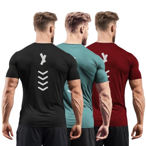 Image of 3Colours RGB Polyester Quick-Dry Sport T-Shirt, High-Performance-APEX