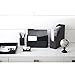Realspace® Faux Leather Paper Tray, Black