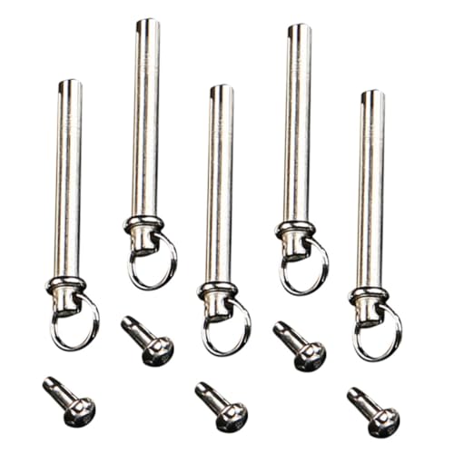 JEWEDECO 5セット 扇子修理アクセサリー 属製 錆びにくい 扇軸リベットナット 折りたたみ扇子交換用パーツ 簡単取り付け 耐久性維持用