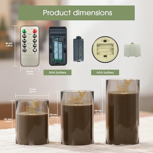 Image of L LOHAS LED Electronic Candle Night Lights with Remote