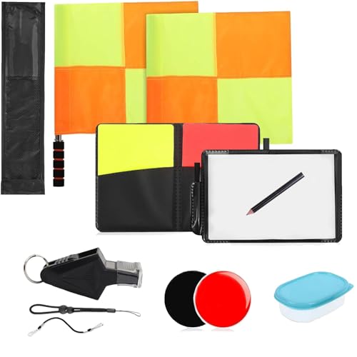 Liwein Schiedsrichter Set, Fußball Schiedsrichter Karten Set mit...