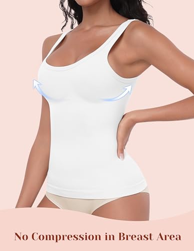 EUYZOU Womens Shapewear Tummy Control Seamless Square Neck Compression Tank Tops for Women Body Shaper Camisole Top3