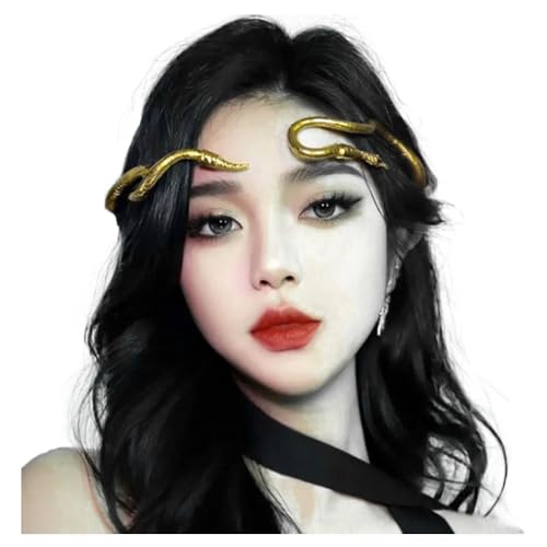 JKQBUX Bendable Snake Headpiece for Women Adjustable Punk Flexible Multi-Purpose Medusa hair Headbands Hollween Accessory