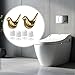 KiBcsLic 2 Pieces Toilet Bolt, Bathroom Decorative, Easy Installation, No Tools Required, Gold