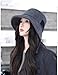 Women's Winter Thickened Fisherman's Hat 1920s Vintage Elegant Bell-Shaped Hat Fashionable Wide-Brimmed Warm Hats Grey