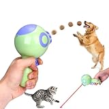 Mity rainTreat Dispensing Dog Toys, Interactive Dog Treat Toys with LED Light, 2 in 1 Dog Food Thrower Launcher for Small Large Dogs Cats Indoor & Outdoor Exercise Training Playing