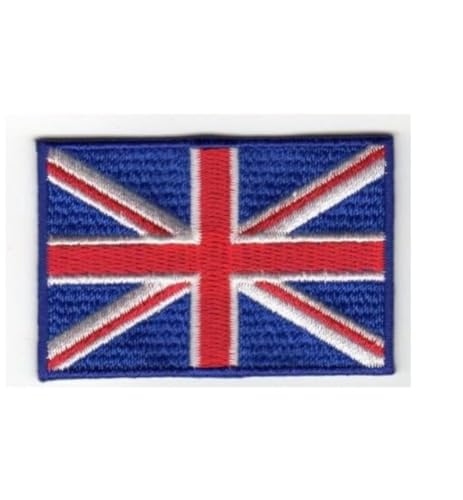 Patch Ecusson Thermocollant Drapeau Britannique Union Jack 4 x 6 cm
