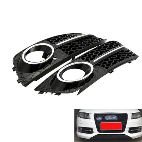 Grilles de phare antibrouillard pour Audi A4 B8 et RS4 2008-2012 cache pare-chocs avant - 2
