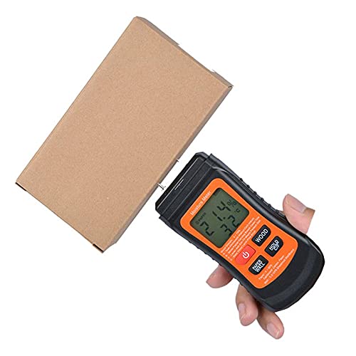 MD-4G Wood Moisture Detector – 4-Pin Digital LCD Hygrometer For Timber, Bamboo & Paper, 5%-40% Range With Data Hold