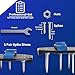 Briliantwerk Lawn Aerator with Adjustable Straps - for Lawn Aeration or as Screed Shoes - Lawn Aerator Shoes as Perfect Aerator Lawn Tool - incl. Two Nail Lengths - Lawn dethatcher - epoxy Shoes
