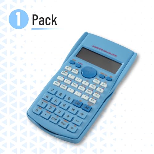 Image of Mr. Pen- Scientific Calculators, Blue, 2 Line Display, Fraction and Statistics Calculator for School, College and High School