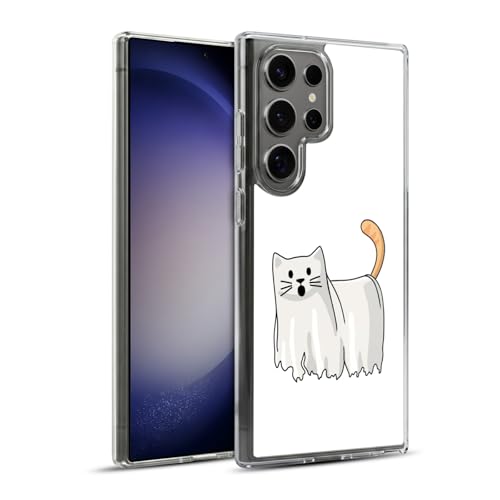 Funda de Gel Samsung Galaxy S23 Ultra Head Case Designs Gatos Halloween