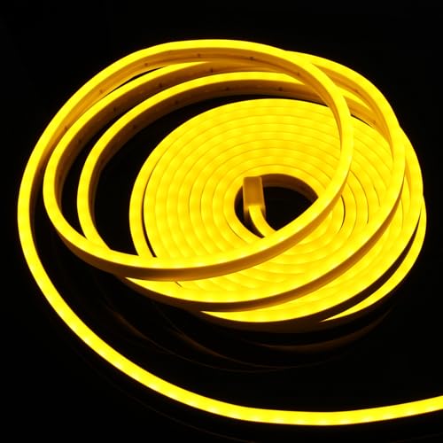 Tira de luces LED flexible 5m color amarillo para interiores miniatura 6