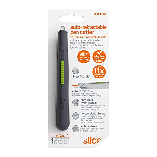 image for Slice 10512 Pen Cutter, Auto-Retractable Ceramic Blade, Safety Knife, 