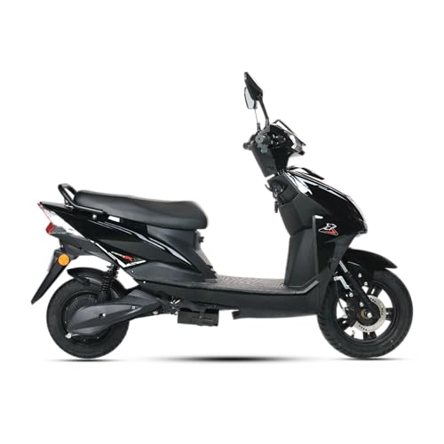 Image of AMO Electric Scooter Single Light Lithium Battery 60-70 Km Range Low Speed with Portable Charger Non RTO in Black
