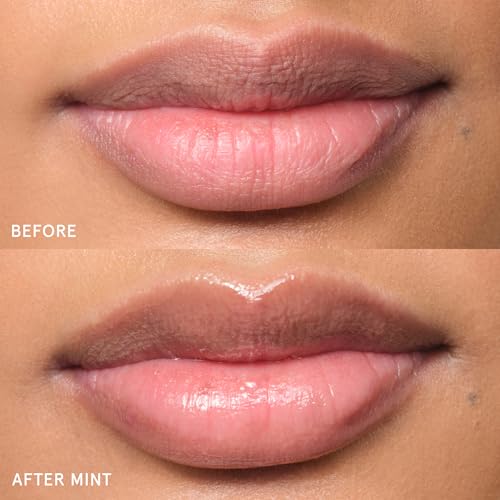 Image of Glossier Balm Dotcom Hydrating Lip Balm - Universal Salve, Up to 12Hr Moisture - Lanolin, Beeswax & Castor Oil for Dry Lips, Cuticles & Skin - Mint, Clear Untinted, 15ml
