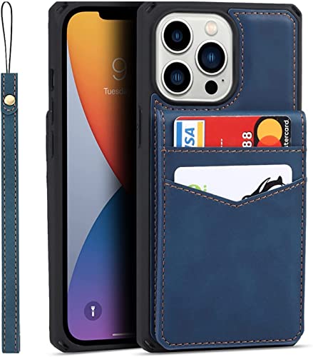 Étui pour iPhone 13 Pro bleu idéal pour voyager léger avec vos cartes