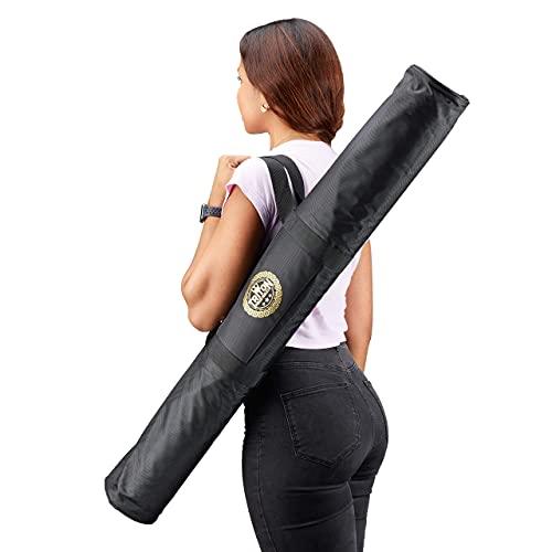 Triton™ Premium Portable Poker Table Mat 10 Player Blue - Multi-Spandex Fabric Rubber Portable Poker Game Mat With Zippered Oxford Fabric Carry Bag - 77.75" L X 35.5" W #TOP4