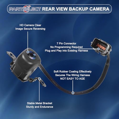 Image of Rear View Backup Camera 95760-2W650 Replacement for Hyundai Santa Fe Sport 2017 2018 2.0L / 2.4L L4 Back Up Camera Replaces# ‎957602W650