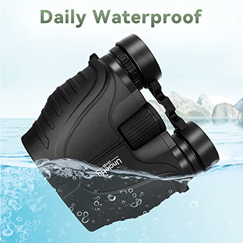 Unclehu 15X25 Compact Binoculars For Kids And Adults, Small High Power Binoculars With Large Eyepiece And Clear Vision For Bird Watching Hunting Travel Outdoor Sports With Carrying Case And Neck Strap #TOP5