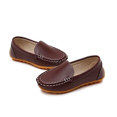 Image of RVROVIC Kids Girls Boys Slip-on Loafers Oxford PU Leather Flats Shoes(Toddler /Little Kid)