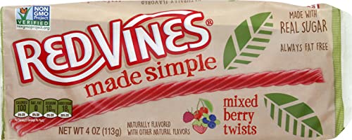 Red Vines, Licorice Twists Mixed Berry, 4 Ounce
