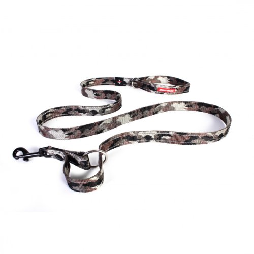 EzyDog Vario 4 Multi-Function Adjustable Dog Leash and Slip Lead (Standard, Green Camo)
