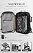 BlackVoyage Vortex Vacuum Seal Travel Backpack 60L Expandable Air Compression System Water Resistant TSA Lock Carry-On Suitcase Luggage Gray AERO - Vacuum Pump Included
