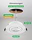 BOJIM LED Einbaustrahler 230V Dimmbar für Bad, 7W LED Spots Deckenleuchte 68mm Lochmaß, Einbauleuchten Flach IP44, Warmweiß Kaltweiß Neutralweiß, Schwenkbar Deckenspots für Küche Wohnzimmer, 10er Set