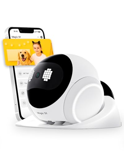 Magic S1 Indoor Security Robot Camera 1080P Movable Pet Camera wi...