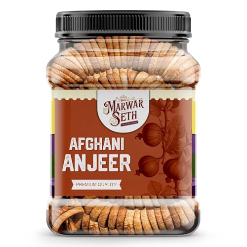 Image of Marwar Seth Naturally Dried Premium Anjeer 1000gm | Soft Juicy Figs Dry Fruit | No Added Sugar | Rich Source Of Fiber | Low in Fat | Healthy Snack Jar Pack