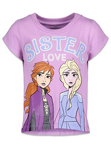 Disney Frozen Elsa and Anna Graphic T-Shirt Pack #TOP11