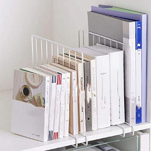 Hxytech Shelf Dividers, Set Of 8 Vertical Metal Organizer Separators For Wood Shelf Wardrobe Cabinets Kitchen Office Sweater New And Improved, White #TOP4