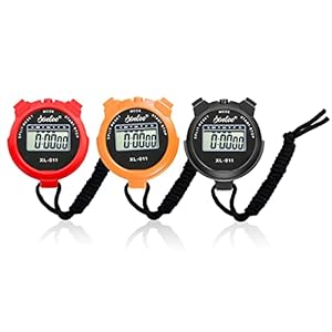 3Pcs Digital Stopwatch, Digital Sport Stopwatch Timer Large Display Shockproof Stopwatch Training Timer Outdoor Digital Calendar Alarm Clock Watch Stopwatch For Coach For Training Swimming Running