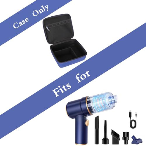 Hard Travel Case for KMM Handheld Car Vacuum Cleaner, Portable Auto Vacuum Cleaner Accessories Storage Bag Carrying EVA Case for KMM LT-117C 9000Pa Air Duster(Box Only)