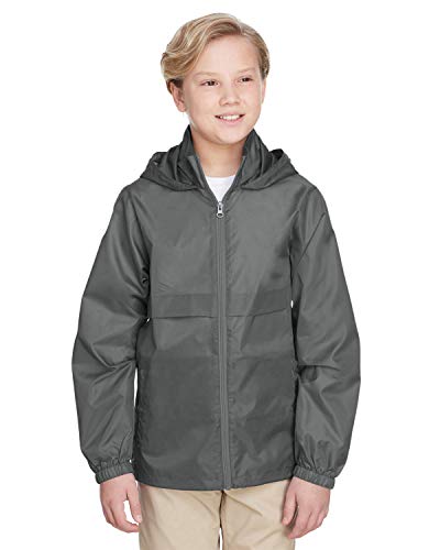 Team 365 Youth Zone Protect Lightweight Jacket S SPORT GRAPHITE