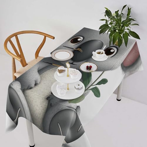 Nappe imperméable en polyester 300D koala 140x279 cm pour table