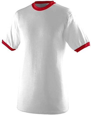 Augusta Sportswear Boys' Medium 711, White/Red