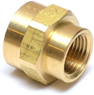 3/4 Female NPT to 1/2 Female NPT FIP FPT Reducing Coupling Brass Pipe Fitting Fuel / Air / Water / Boat / Gas / Oil WOG by FASPARTS