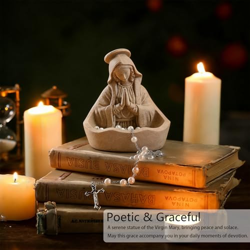 Estatua Virgen María en Resina 14 cm miniatura 2