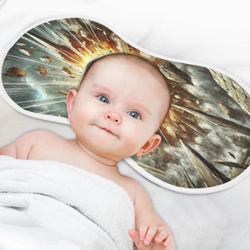 Football Gray Baby Burp Cloths Cotton Burp Clothes Absorbent Muslin Burp Cloths Soft Burp Cloth Rags for Boy Newborn Girl Unisex 1 Pack 22x11 Inches4