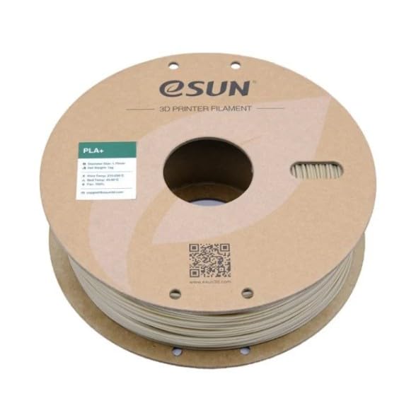 Image of eSUN PLA+ 3D Printing Filament 1.75mm High Speed Filament Speedy PLA Plus for Fast Printing, Dimensional Accuracy + /- 0.03mm, 1KG (2.2 LBS) Bone White