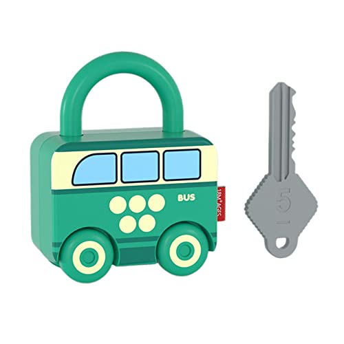 Image of Lock and Key Car Toy Practical Skill Matching Toys for Preschool Children Nus