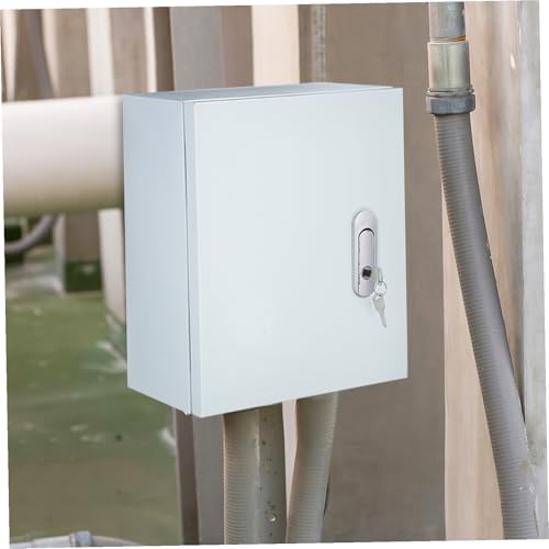 Boîtier électrique extérieur inox armoire étanche blanche circuits électriques - 7