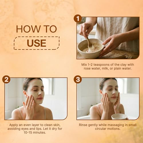 Image of TrendTree Multani Mitti Beauty Clay | 100% Pure Fuller's Earth for Face, Hair & Scalp Purification Rituals | 100g
