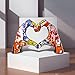 Heart Hands Statue Desktop - Heart Shaped Hand Ornament | Hearts Gesture Sculpture | Colorful Graffiti Loved Finger Statues | Painting Bond Expression Art Figurines for Wedding Tabletop Shelf Decor