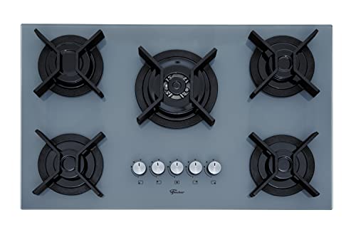 FISCHER COOKTOP GÁS 5 BOCAS TC INFINITY MESA VIDRO EIGER BIVOLT 26298-82005 glide