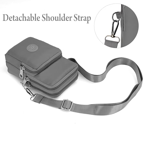 Image of JI Crossbody Phone Bag for Women Mini Wallet Bags with Adjustable Shoulder Strap Wallet Clutch Bag for Girls Zipper Phone Pouch Handbag